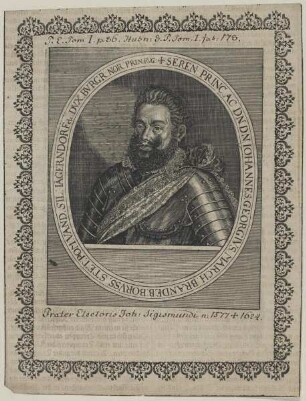Bildnis des Iohannes Georgivs, Markgraf von Brandenburg