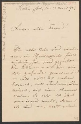 Brief an Ferruccio Busoni : 31.03.1895
