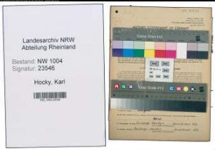 Entnazifizierung Karl Hocky , geb. 04.02.1898 (Monteur)