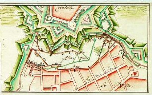 WHK 13 Spanischer Sukzessionskrieg 1701-1713 bis zum Frieden von Rastatt: Plan des Angriffs auf die Zitadelle von Lille, 1708