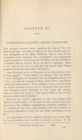 Chapter XI. Domesticated natives. - Origin. - Character
