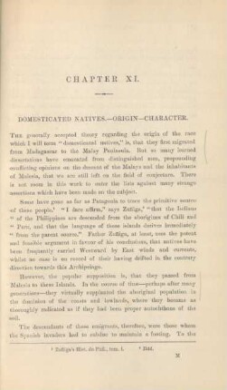 Chapter XI. Domesticated natives. - Origin. - Character