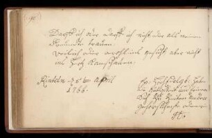 Eintrag (Rinteln, 05.04.1766)