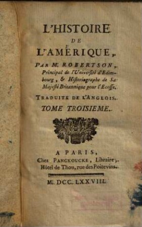 L' Histoire de l'Amérique, 3