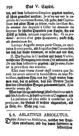 §. 6. Ablativus Absolutus.
