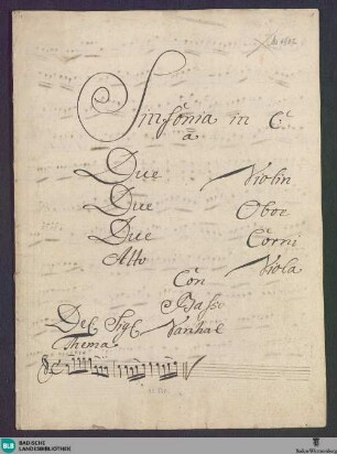 Symphonies - Don Mus.Ms. 1987 : C; BryVa C14