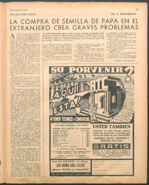La compra de semilla de papa en el extranjero crea graves problemas : Cosas de nuestra campaña