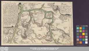 Plan der Action bey Döbeln den 12. May Ao: 1762 da die Königl. Preussi. Trouppen auf 4. Orten den Ubergang über die Mulda forcirten