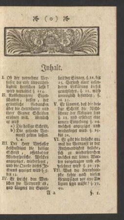 [Erste Entdeckung der Gedancken, ..]