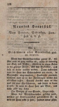 Neuntes Hauptstück. Von Braten, Schinken, Zungen u.d.gl.