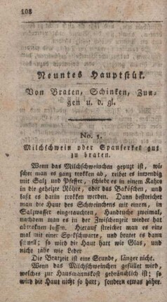 Neuntes Hauptstück. Von Braten, Schinken, Zungen u.d.gl.