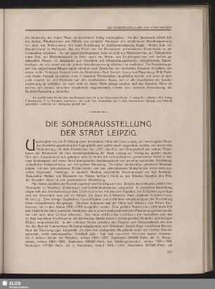 Die Sonderausstellung der Stadt Leipzig