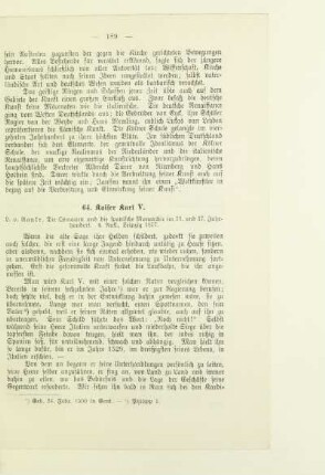 64. Kaiser Karl V.