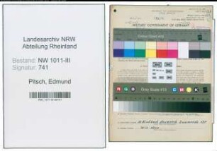 Entnazifizierung Edmund Pitsch , geb. 13.06.1896 (Stadt)