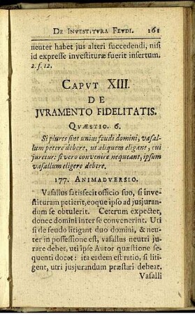 Caput XIII. De juramento fidelitatis.