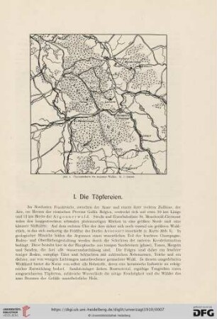 I. Die Töpfereien