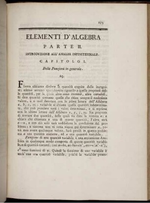 Parte II. Introduzione All' Analisi Infinitesimale.