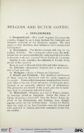 Belgian and Dutch Gothic