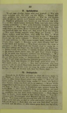 77. Sprüchwörter