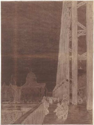 Fischer, Theodor; Köln; Rheinbrücke - Perspektive