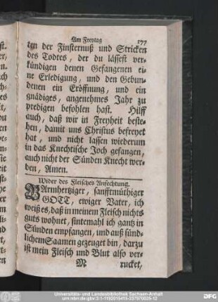 Wider des Fleisches Anfechtung.