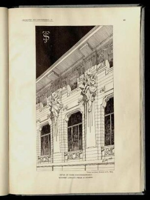 Details zu einem Concurrenzproject. Architekt: Ladislaus Fiedler.