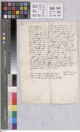 Ober-Roden: Schreiben Philipps v. Hanau an Erzbischof Diether von Mainz wegen des Wiederkaufs des halben Teils von Ober-Roden