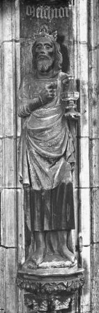 Halberstadt, Dom St. Stephanus und St. Sixtus, Marienkapelle, Anbetung der Heiligen Drei Könige, Melchior