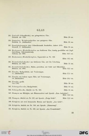 Glas (Nr. 335-357)