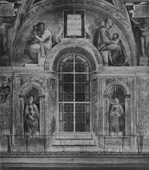 Sixtinische Decke — Die Vorfahren Christi — Zorobabel, Abiud und Eliachim
