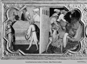 Cassone mit Darstellungen einer profanen Legende