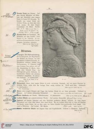 Diverses (Nr. 405-428)