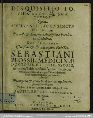 Disquisitio totius skepses anatomicae : diss.
