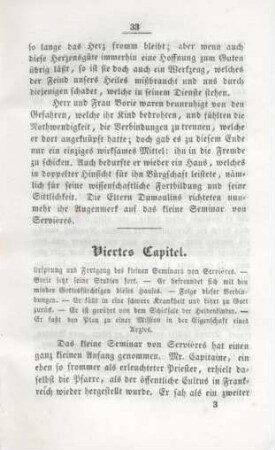 Viertes Capitel. Ursprung und Fortgang des kleinen Seminars von Servières ...