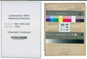 Entnazifizierung Ferdinand Uhlendahl , geb. 13.08.1907 (Dachdecker)