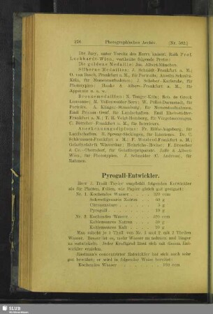 Pyrogall-Entwickler
