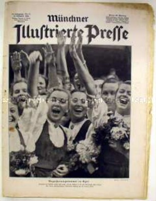 Wochenzeitschrift "Münchner Illustrierte Presse" u.a. über den Besuch Hitlers im Sudetenland