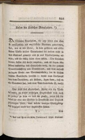 Ueber die Lütticher Revolution