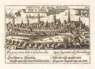 Oels in Schlesien, Ansicht und Szene (aus Fürst, Sciographia, Nr. B 40)
