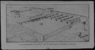 Tell el-mutesellim [Megiddo], Rekonst. D. südl. Teils d. Pferdeställe