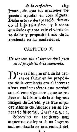 Capitulo X. Un usurero por el interes duró poco en el propósito de la enmienda.