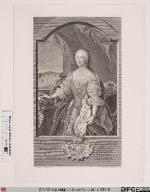 Bildnis Johanna Elisabeth, Fürstin zu Anhalt-Zerbst, geb. Prinzessin von Holstein-Gottorp