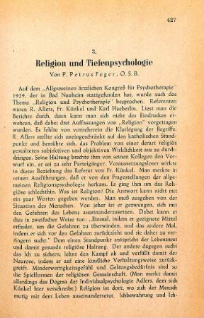 427-441 Religion und Tiefenpsychologie
