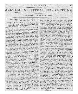 Allgemeines Jahrbuch der Geographie und Statistik. Für das Jahr 1800. Hrsg. von A. C. Gaspari. Weimar: Industrie-Comptoir 1800