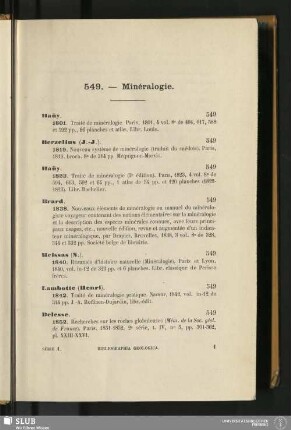 549. - Minéralogie