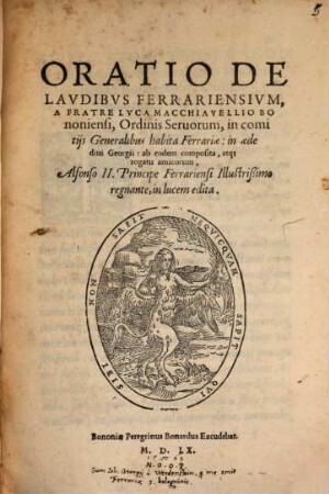 Oratio de Laudibus Ferrariensium
