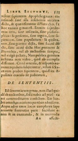 De Sententiis.