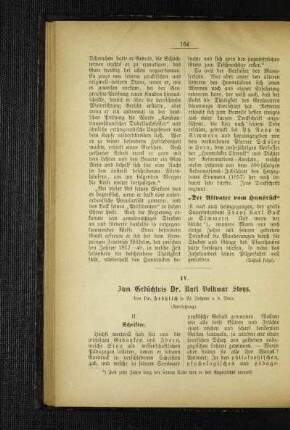 Zum Gedächtnis Dr. Karl Volkmar Stoys : (Fortsetzung)