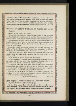 Eroberung französischer Stellungen bei Neuville und an der Somme.