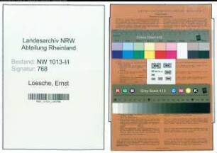 Entnazifizierung Ernst Loesche , geb. 27.01.1889 (Elektriker)